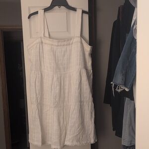 Tommy Bahama Lightweight White Cotton Sundress - Women's Sleeveless Top Dress